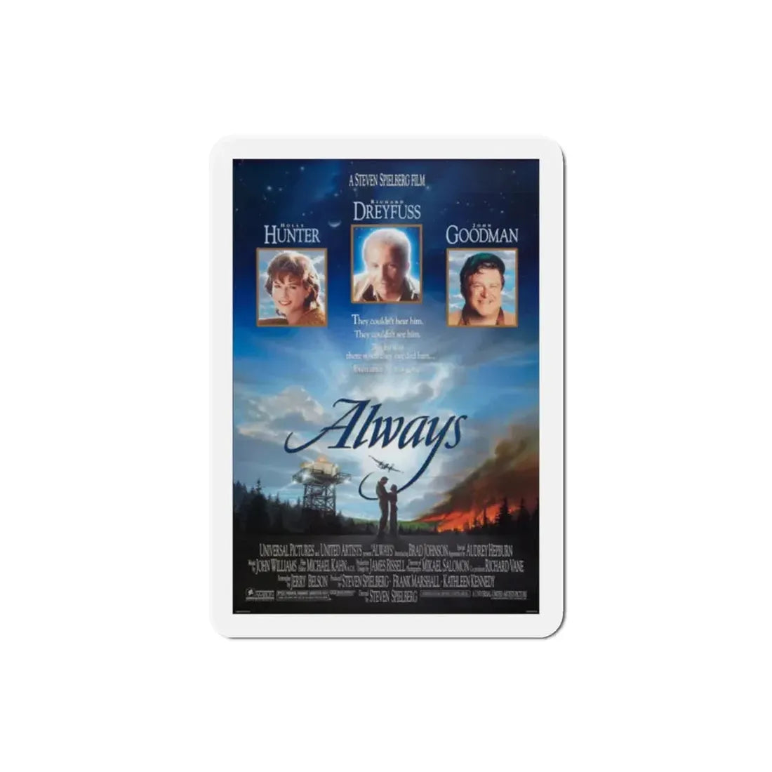 Always 1989 Movie Poster Refrigerator Magnet 2 Inch - The Sticker Space