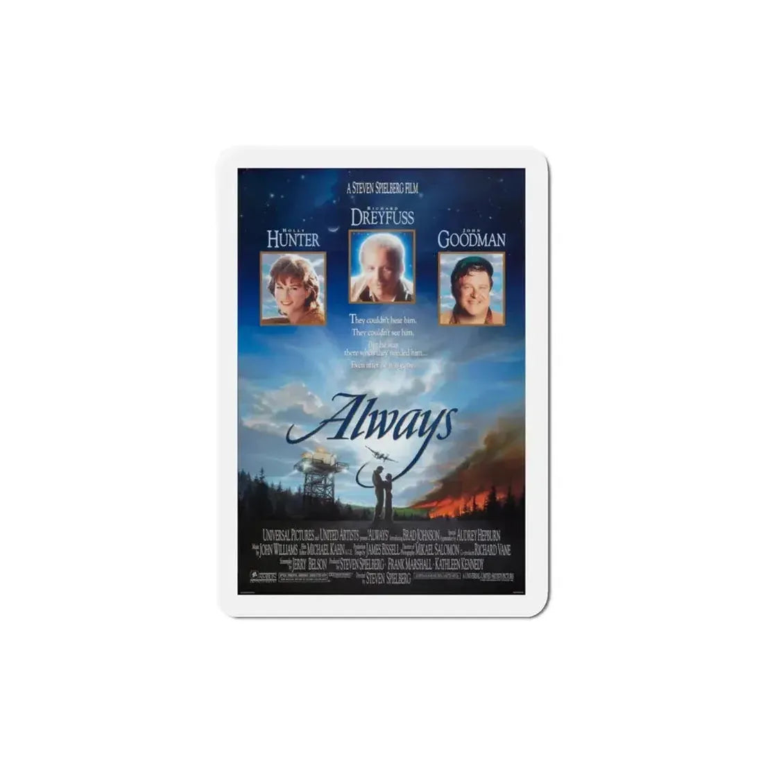 Always 1989 Movie Poster Refrigerator Magnet 3 Inch - The Sticker Space