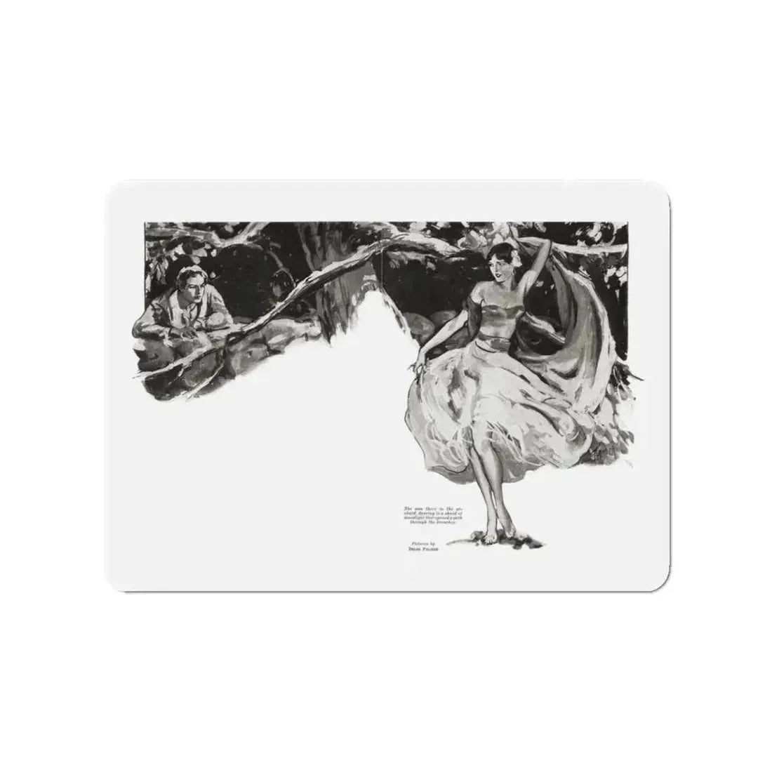 Always and Always, Liberty magazine, November 26, 1932 (Magazine Illustration) Refrigerator Magnet 3 Inch - The Sticker Space