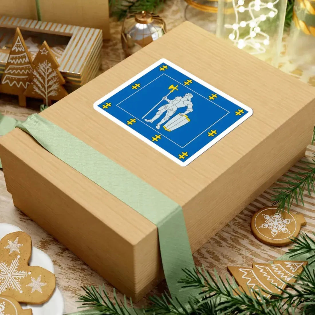 Alytus County flag (Lithuania) STICKER Vinyl Kiss-Cut Decal - The Sticker Space