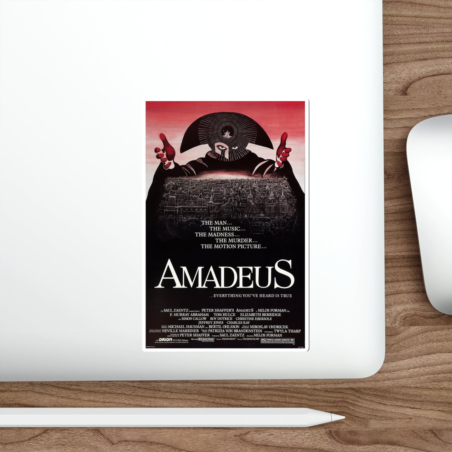 Amadeus 1984 Movie Poster STICKER Vinyl Die-Cut Decal-The Sticker Space