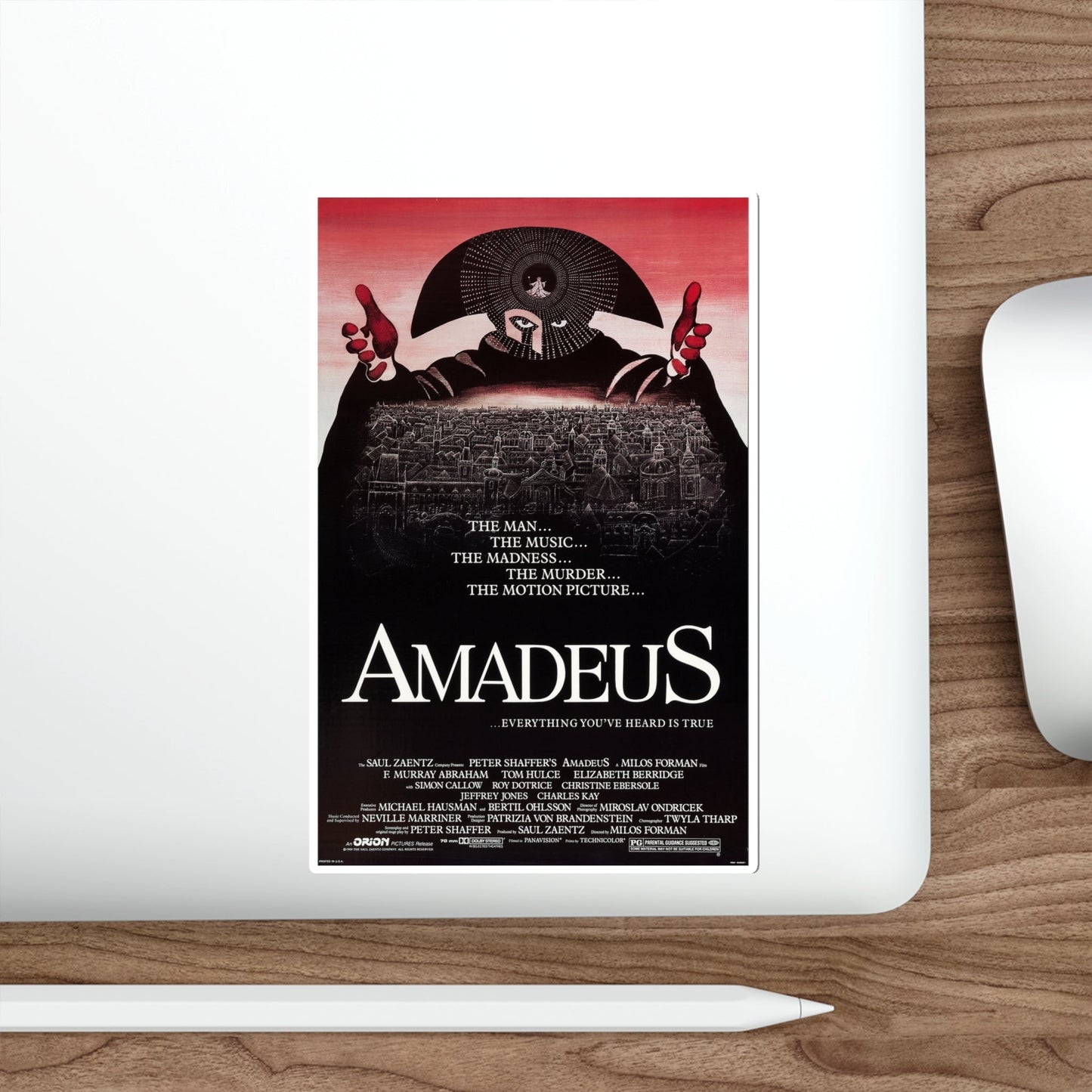 Amadeus 1984 Movie Poster STICKER Vinyl Die-Cut Decal-The Sticker Space