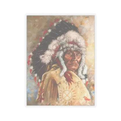 Amanda Stewart, Yanktonais Vested Interests (Native Americans in Art) STICKER Vinyl Kiss-Cut Decal - The Sticker Space
