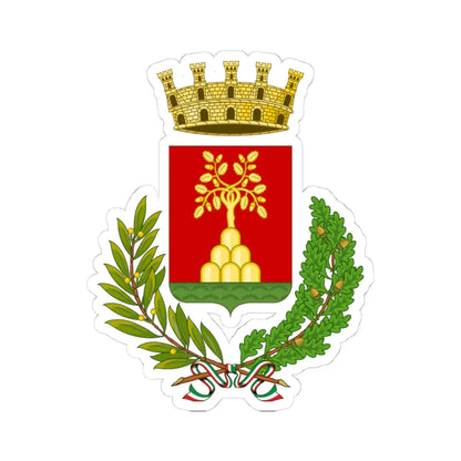 Amandola-Stemma (Italy) (Coat of Arms) STICKER Vinyl Kiss-Cut Decal 4 Inch White - The Sticker Space