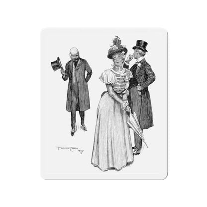 Amaranth And Asphodel by Helen F. Hetherington (1), The Pall Mall Magazine, 1897 (Magazine Illustration) Refrigerator Magnet 2 Inch - The Sticker Space