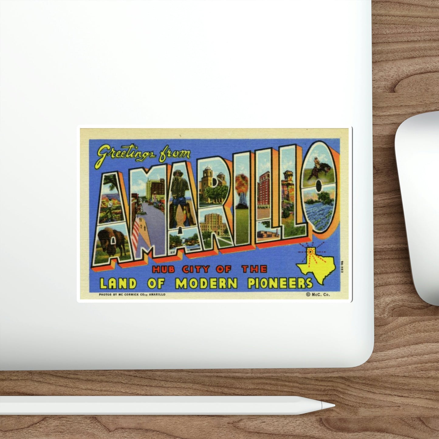 Amarillo TX (Greeting Cards) STICKER Vinyl Die-Cut Decal-The Sticker Space