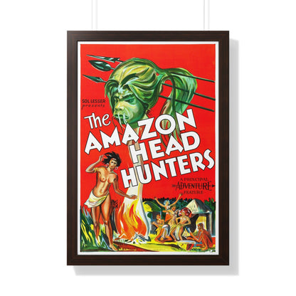 AMAZON HEAD HUNTERS 1932 - Framed Movie Poster-20" x 30"-The Sticker Space