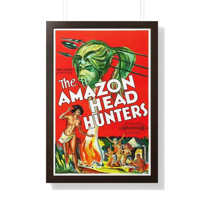AMAZON HEAD HUNTERS 1932 - Framed Movie Poster - The Sticker Space