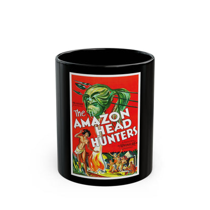 AMAZON HEAD HUNTERS 1932 Movie Poster - Black Coffee Mug