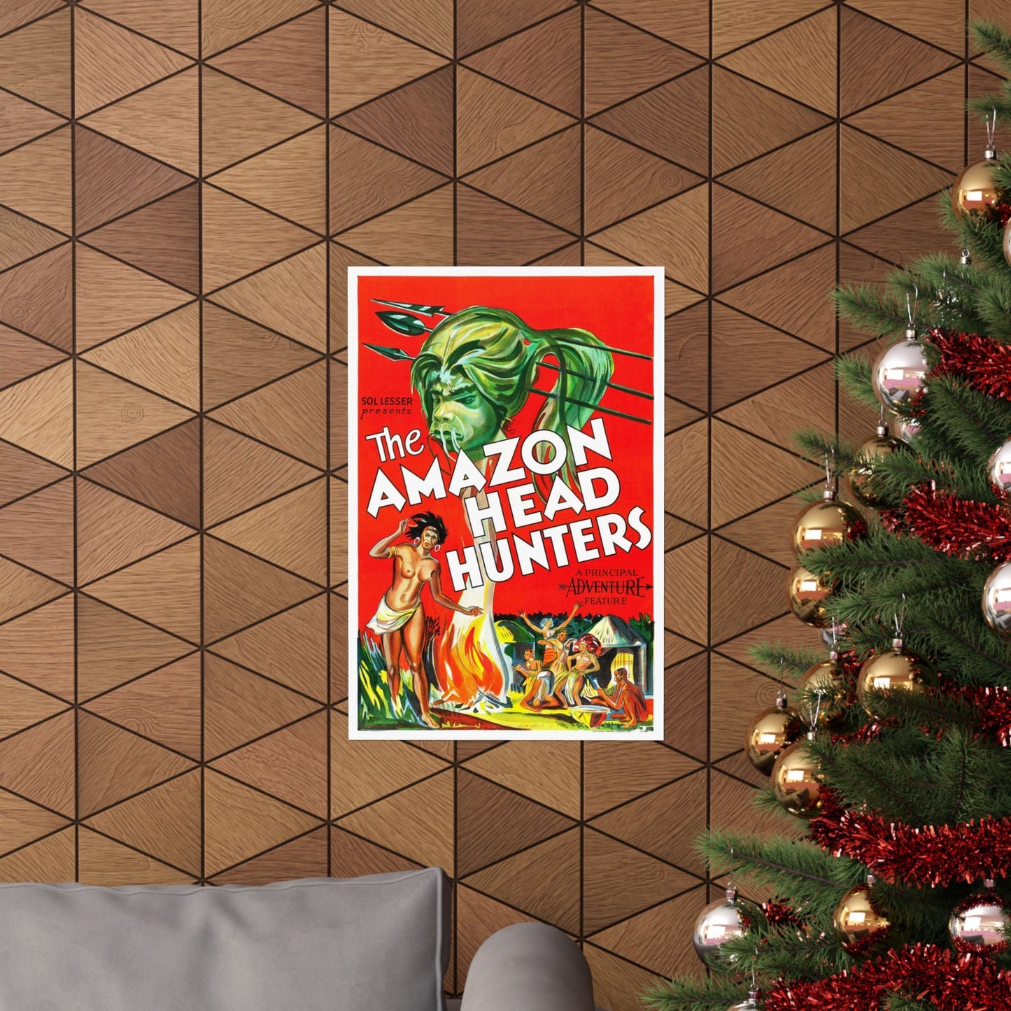 AMAZON HEAD HUNTERS 1932 - Paper Movie Poster-The Sticker Space