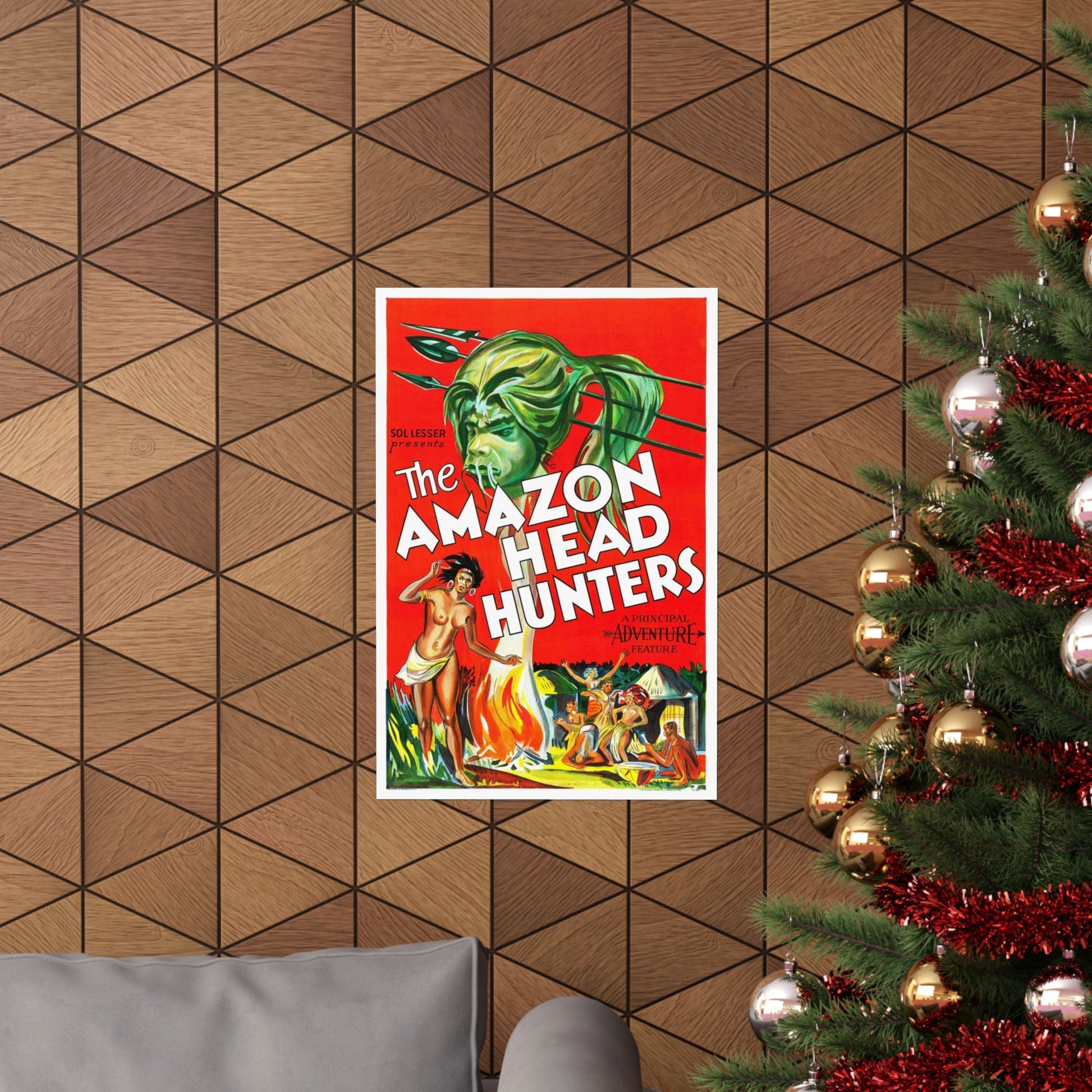 AMAZON HEAD HUNTERS 1932 - Paper Movie Poster-The Sticker Space