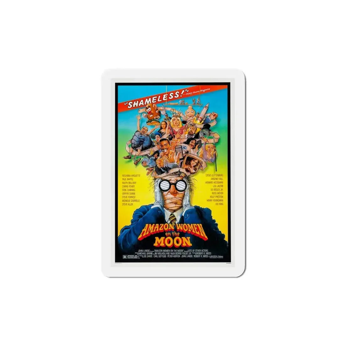 Amazon Women on the Moon 1987 Movie Poster Refrigerator Magnet 4 Inch - The Sticker Space