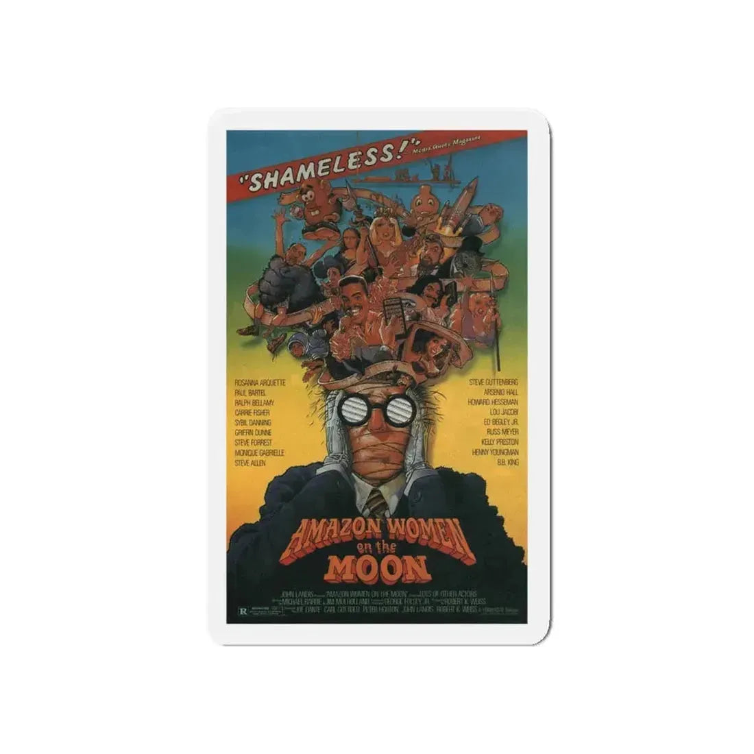 AMAZON WOMEN ON THE MOON 1987 Movie Poster - Refrigerator Magnet 5 Inch - The Sticker Space