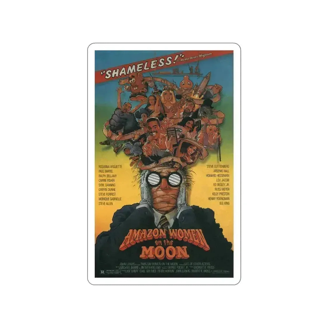 AMAZON WOMEN ON THE MOON 1987 Movie Poster STICKER Vinyl Die-Cut Decal 3 Inch - The Sticker Space