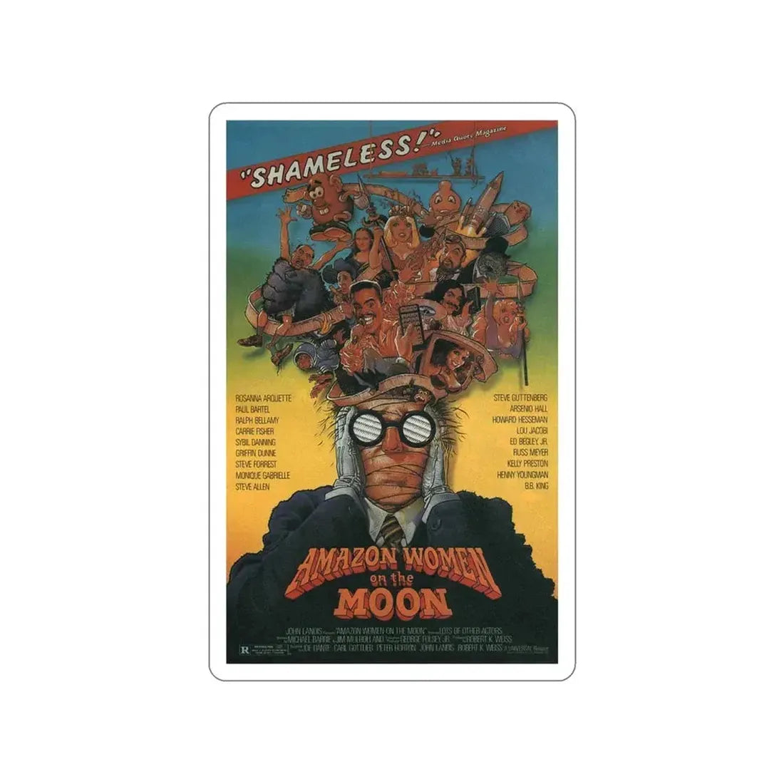 AMAZON WOMEN ON THE MOON 1987 Movie Poster STICKER Vinyl Die-Cut Decal 5 Inch - The Sticker Space