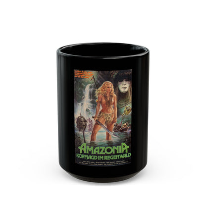 AMAZONIA 1985 Movie Poster - Black Coffee Mug-15oz-The Sticker Space