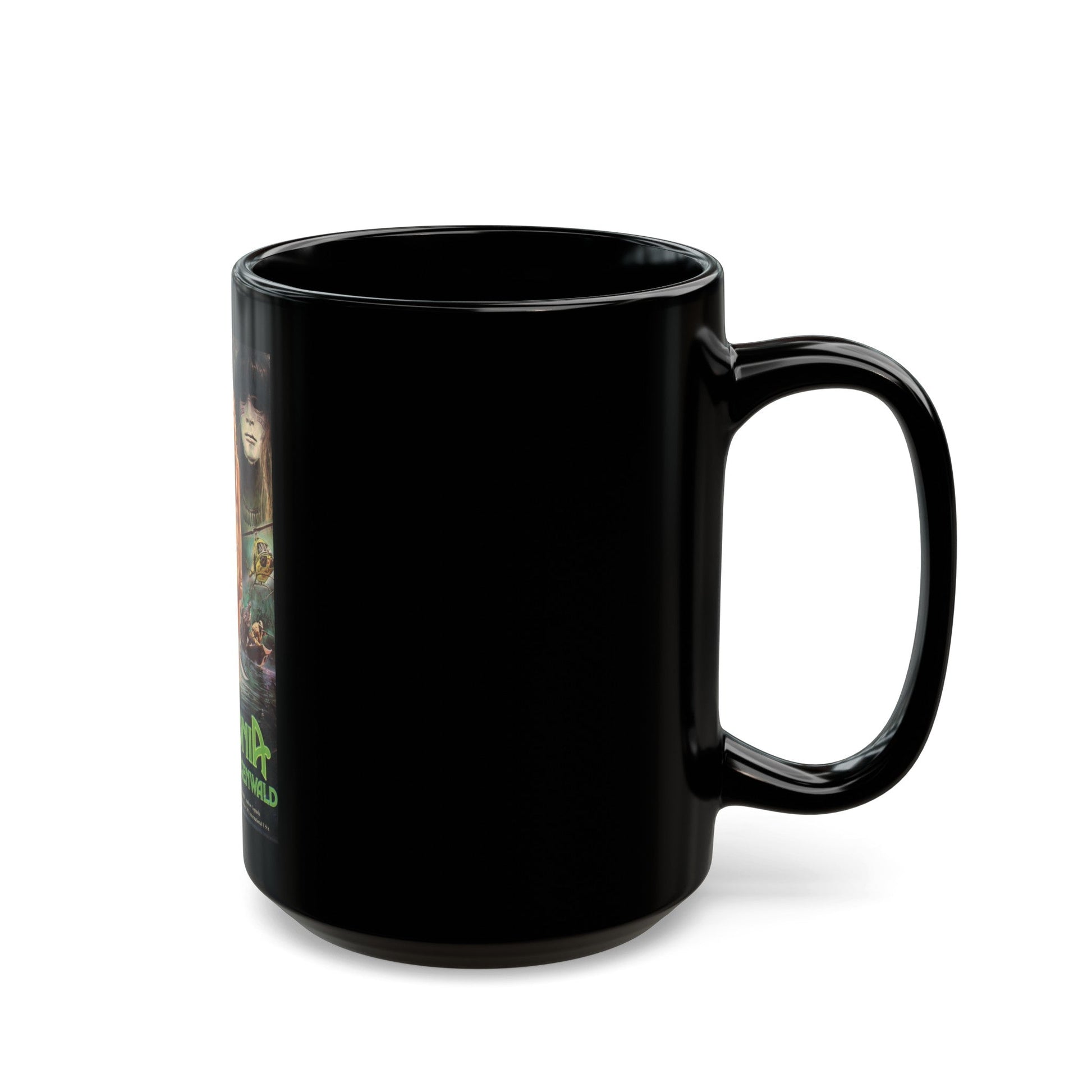 AMAZONIA 1985 Movie Poster - Black Coffee Mug-The Sticker Space