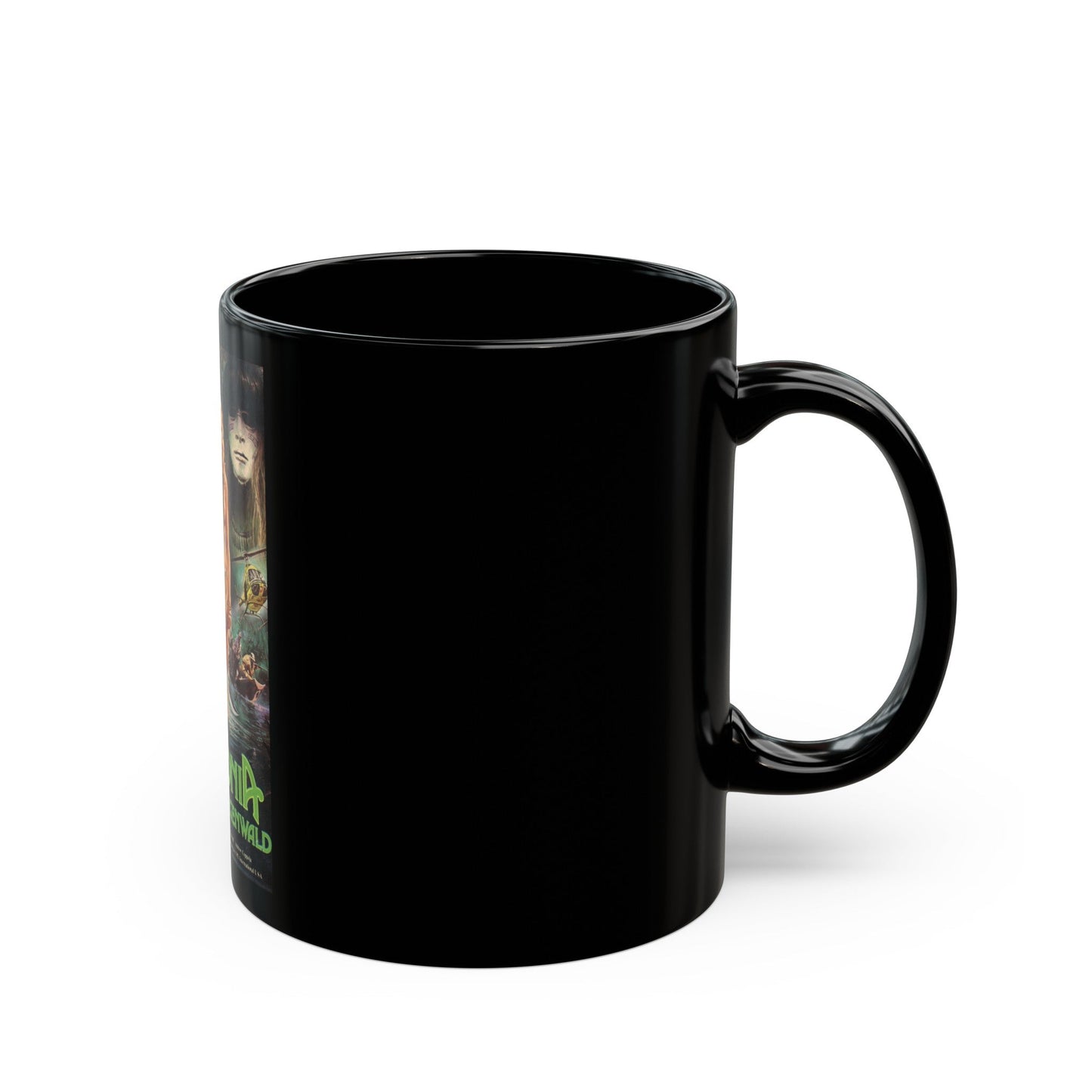 AMAZONIA 1985 Movie Poster - Black Coffee Mug-The Sticker Space