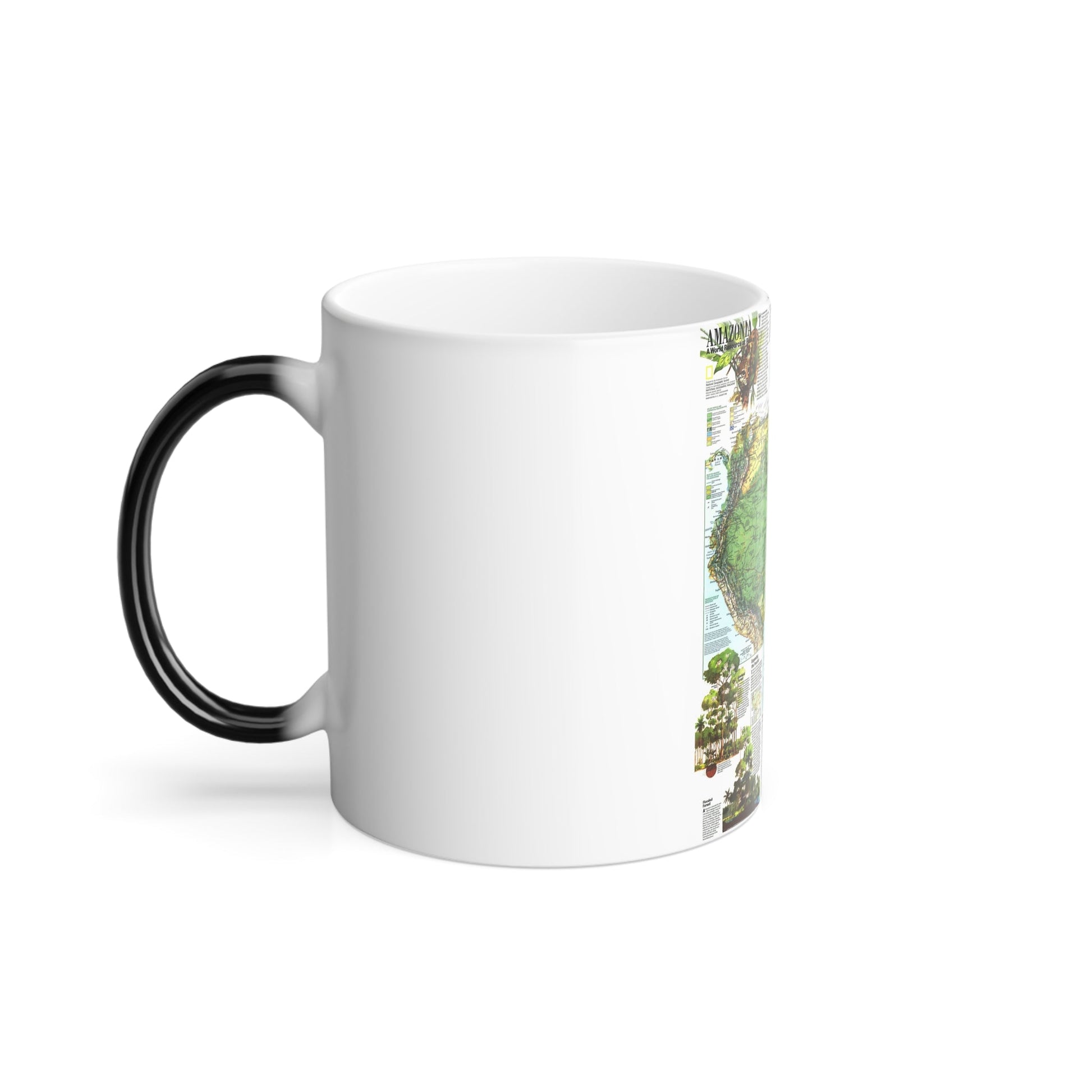 Amazonia - A World Resource at Risk (1992) (Map) Color Changing Mug 11oz-11oz-The Sticker Space