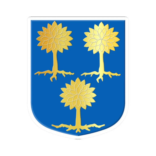 Ambt Delden wapen (Netherlands) (Coat of Arms) STICKER Vinyl Kiss-Cut Decal 2 Inch White - The Sticker Space