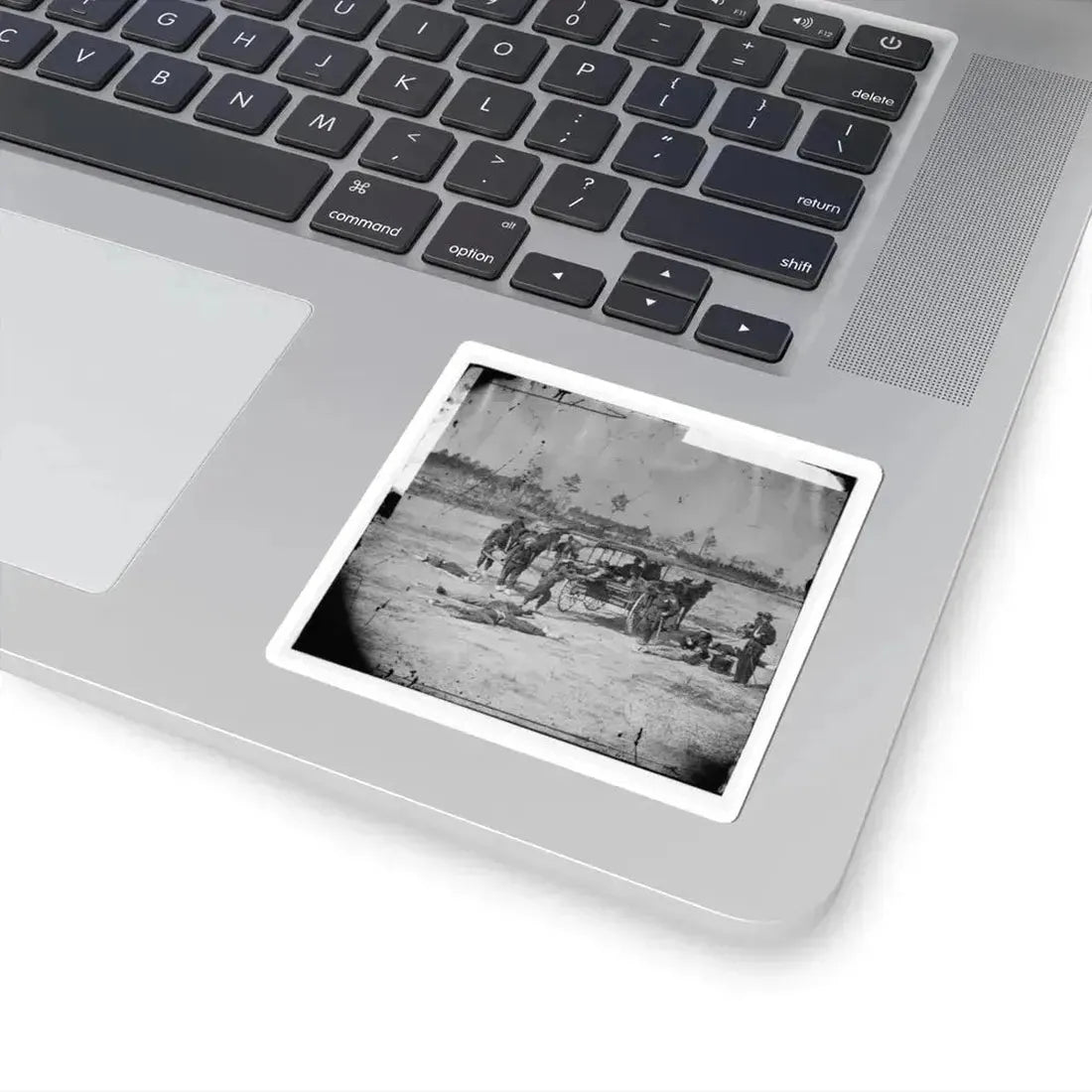 Ambulance Corps. Method of Removing Wounded From the Field (U.S. Civil War) STICKER Vinyl Kiss-Cut Decal - The Sticker Space