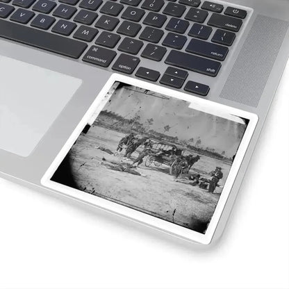 Ambulance Corps. Method of Removing Wounded From the Field (U.S. Civil War) STICKER Vinyl Kiss-Cut Decal - The Sticker Space