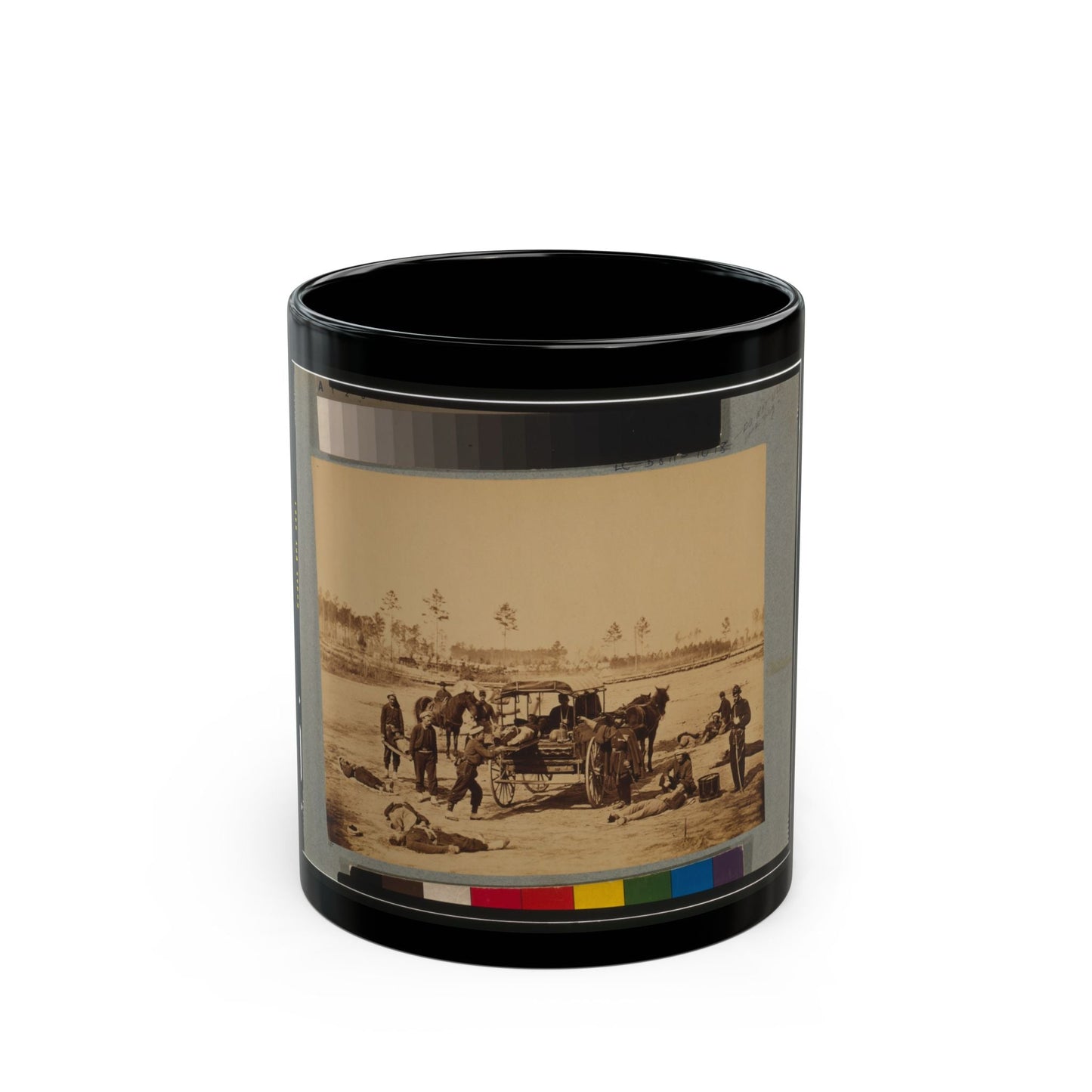 Ambulance Drill At Headquarters Army Of Potomac, Near Brandy Station, Va., March, 1864 (U.S. Civil War) Black Coffee Mug