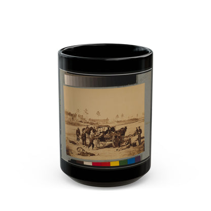 Ambulance Drill At Headquarters Army Of Potomac, Near Brandy Station, Va., March, 1864 (U.S. Civil War) Black Coffee Mug