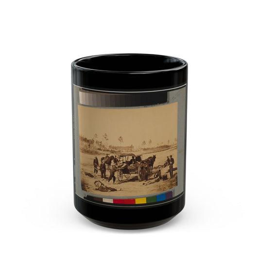 Ambulance Drill At Headquarters Army Of Potomac, Near Brandy Station, Va., March, 1864 (U.S. Civil War) Black Coffee Mug