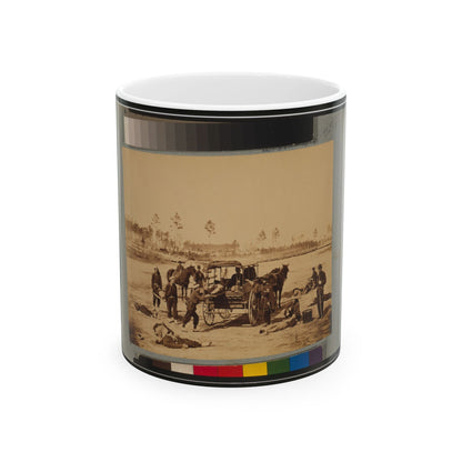 Ambulance Drill At Headquarters Army Of Potomac, Near Brandy Station, Va., March, 1864 (U.S. Civil War) White Coffee Mug