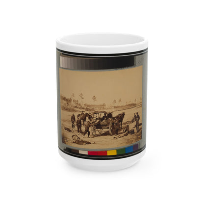 Ambulance Drill At Headquarters Army Of Potomac, Near Brandy Station, Va., March, 1864 (U.S. Civil War) White Coffee Mug