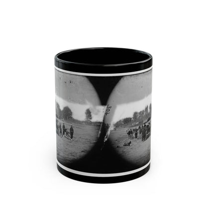 Ambulance Drill In The Field (U.S. Civil War) Black Coffee Mug