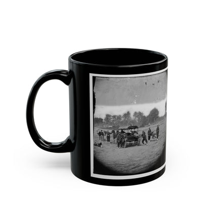 Ambulance Drill In The Field (U.S. Civil War) Black Coffee Mug