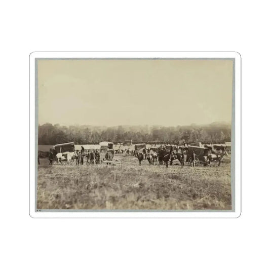 Ambulance Train, 1St Division, 2D Army Corps. (U.S. Civil War) STICKER Vinyl Kiss-Cut Decal 2 Inch White - The Sticker Space