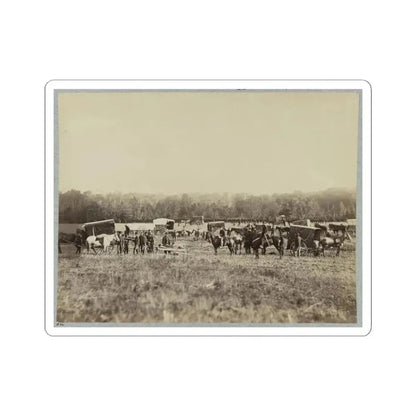 Ambulance Train, 1St Division, 2D Army Corps. (U.S. Civil War) STICKER Vinyl Kiss-Cut Decal 4 Inch White - The Sticker Space