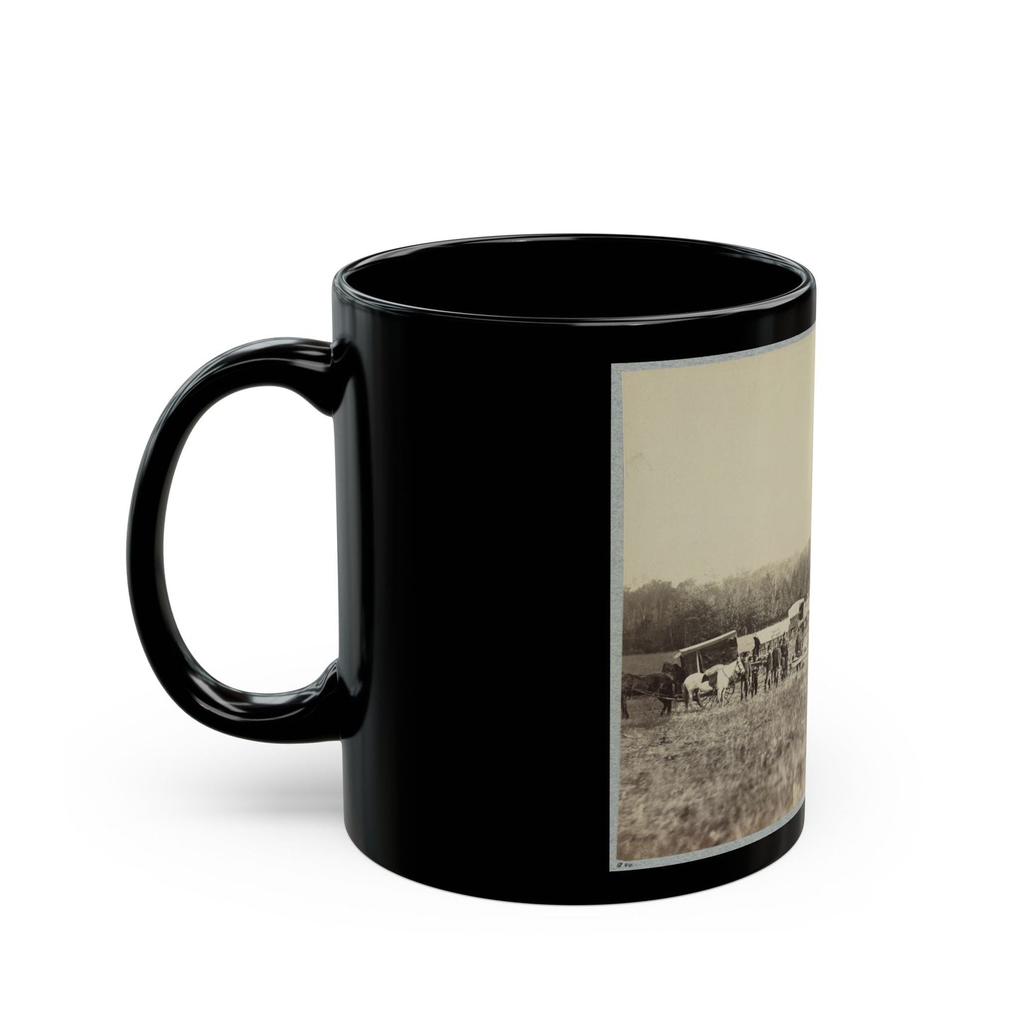 Ambulance Train, 1st Division, 2d Army Corps. (U.S. Civil War) Black Coffee Mug