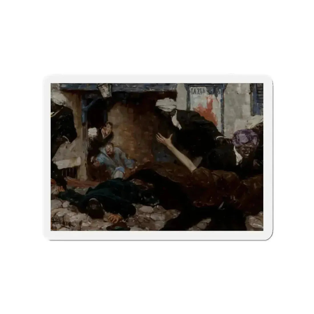 Ambush, 1926 (Magazine Illustration) Refrigerator Magnet 2 Inch - The Sticker Space