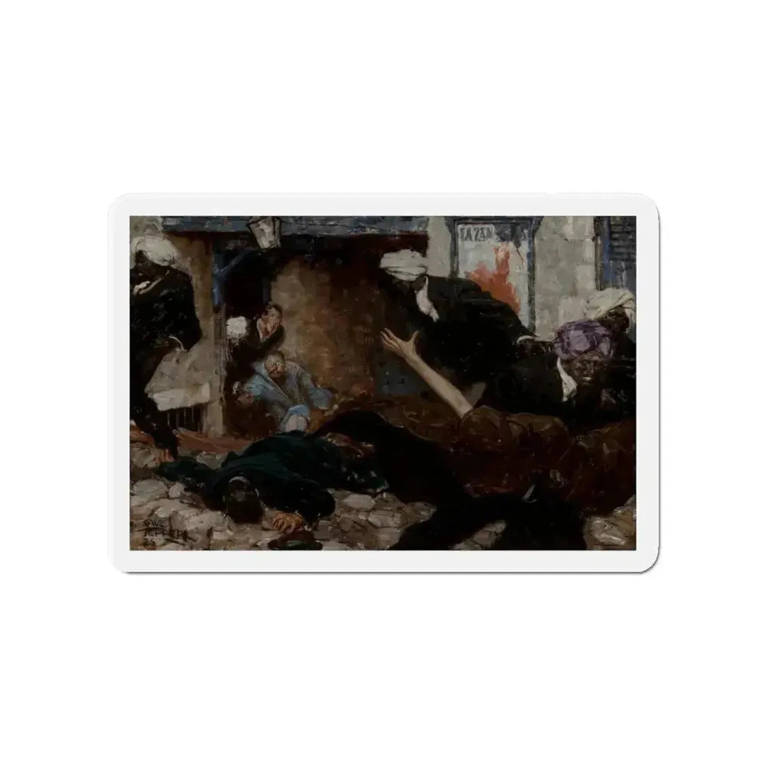 Ambush, 1926 (Magazine Illustration) Refrigerator Magnet 4 Inch - The Sticker Space