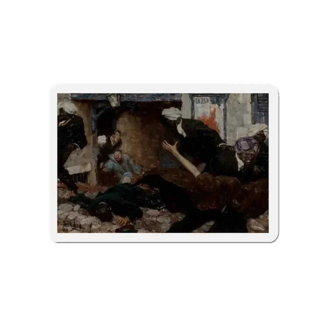 Ambush, 1926 (Magazine Illustration) Refrigerator Magnet 5 Inch - The Sticker Space