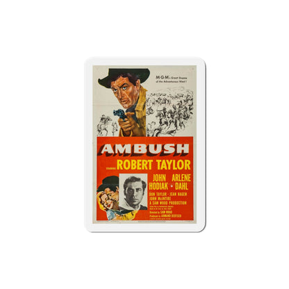 Ambush 1950 Movie Poster Die-Cut Magnet-5 Inch-The Sticker Space