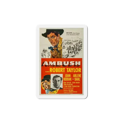 Ambush 1950 Movie Poster Refrigerator Magnet 5 Inch - The Sticker Space