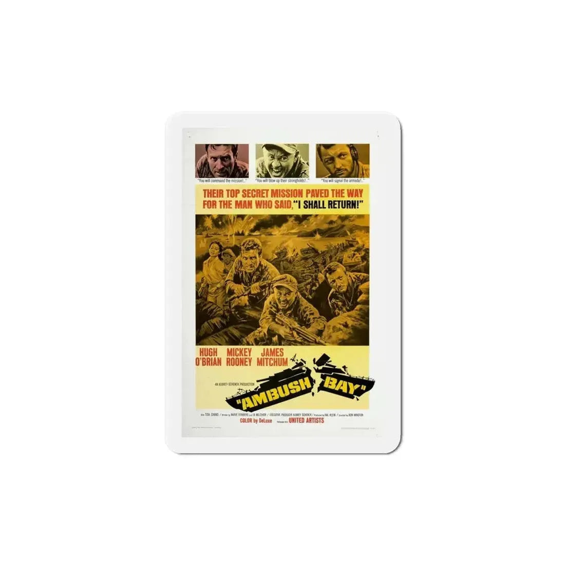 Ambush Bay 1966 Movie Poster Refrigerator Magnet - The Sticker Space