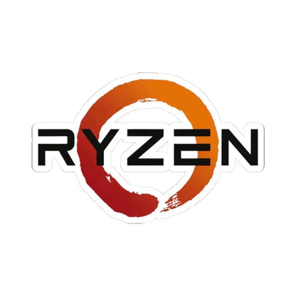 AMD Ryzen (Logo) STICKER Vinyl Kiss-Cut Decal 3 Inch White - The Sticker Space