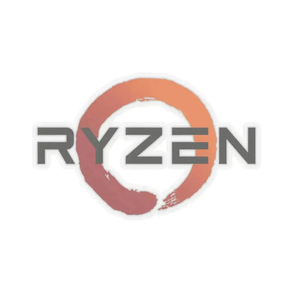 AMD Ryzen (Logo) STICKER Vinyl Kiss-Cut Decal 6 Inch Transparent - The Sticker Space