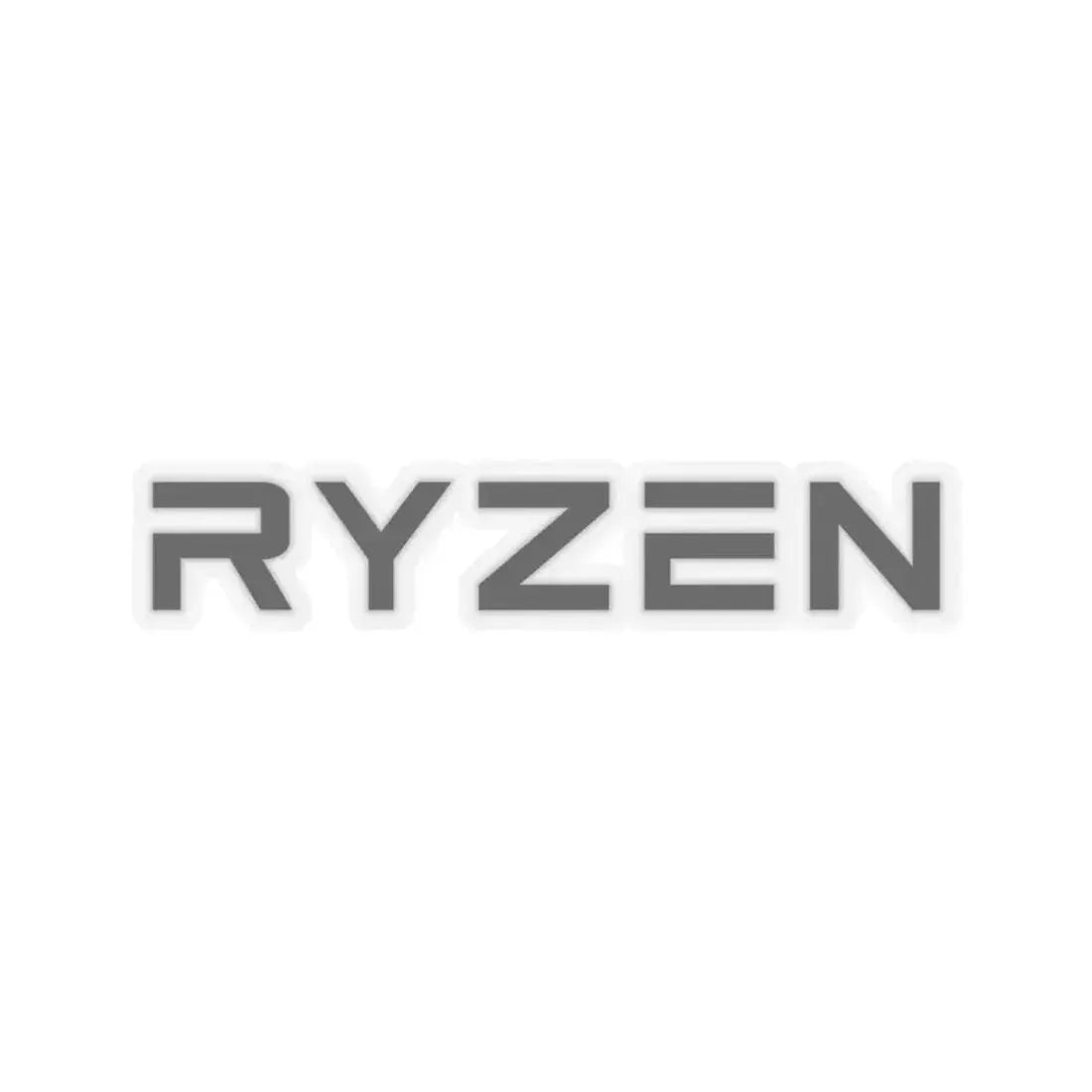 AMD Ryzen (only text) (Logo) STICKER Vinyl Kiss-Cut Decal 6 Inch Transparent - The Sticker Space