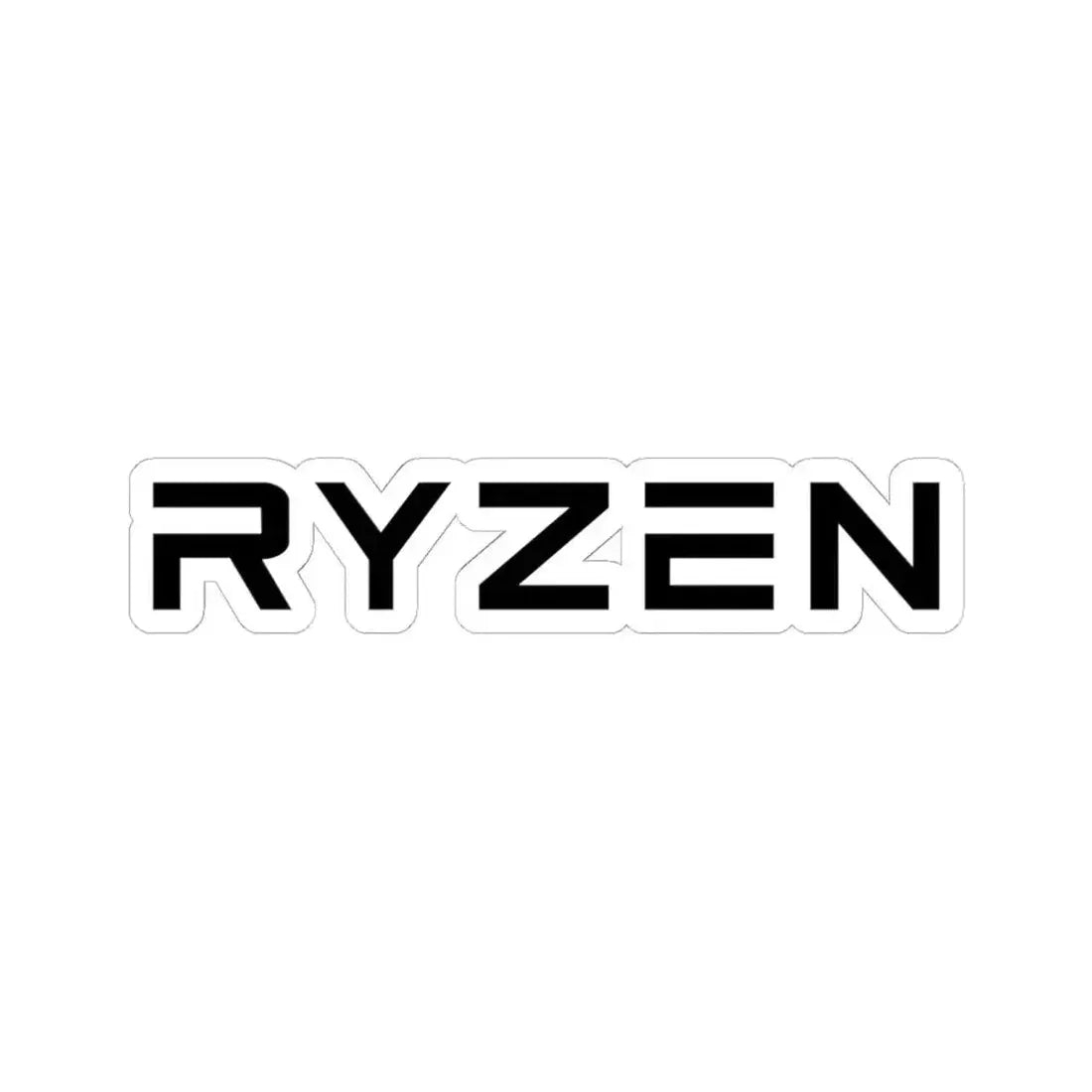 AMD Ryzen (only text) (Logo) STICKER Vinyl Kiss-Cut Decal 6 Inch White - The Sticker Space
