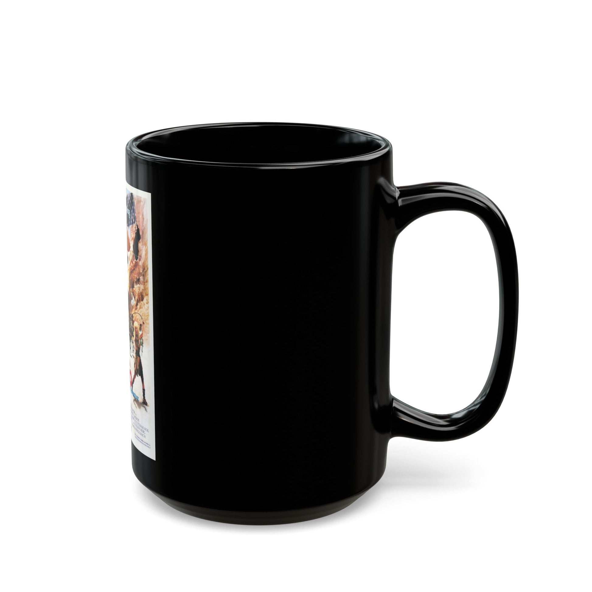 AMERICA 3000 1986 Movie Poster - Black Coffee Mug-The Sticker Space