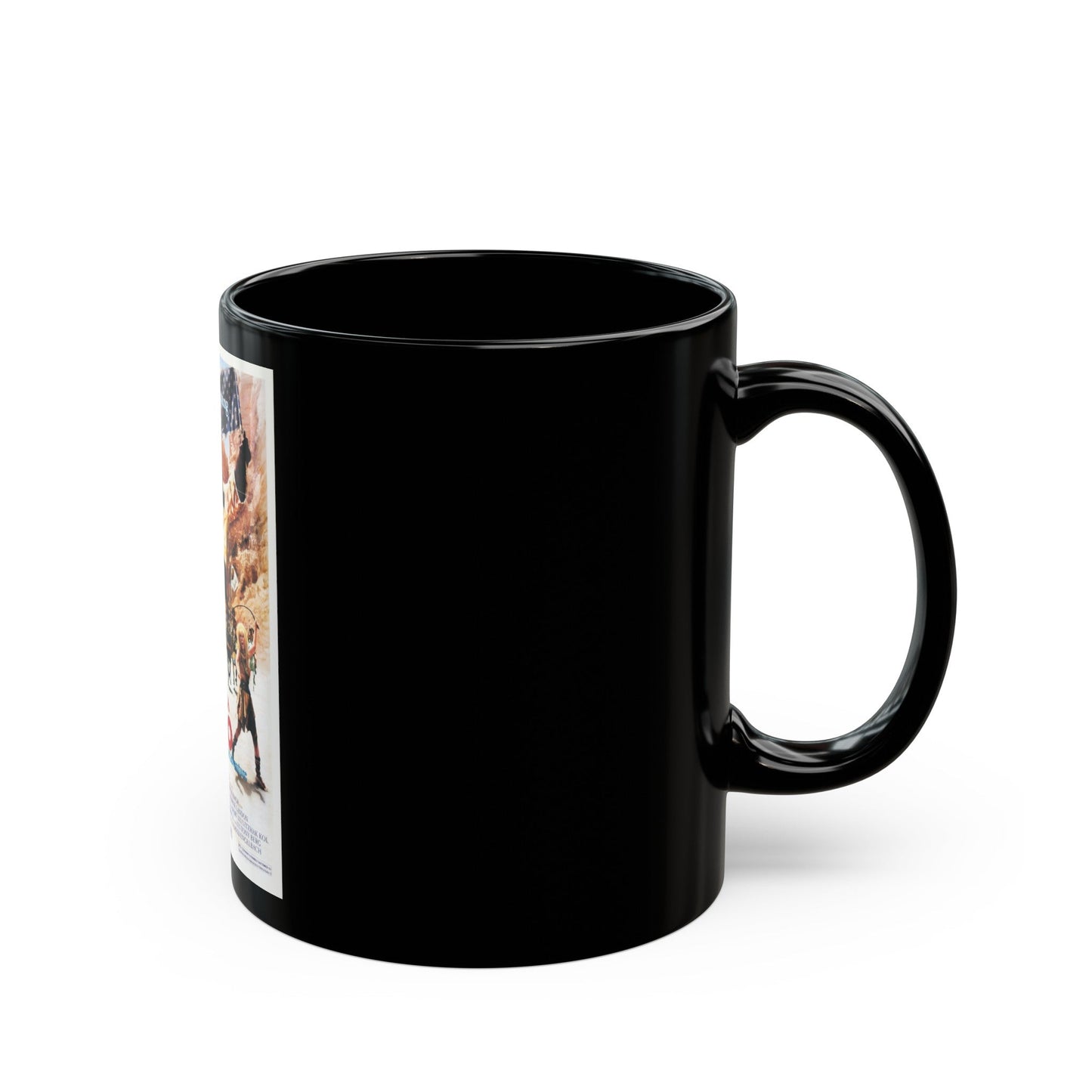 AMERICA 3000 1986 Movie Poster - Black Coffee Mug-The Sticker Space