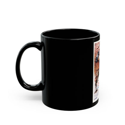 AMERICA 3000 1986 Movie Poster - Black Coffee Mug-The Sticker Space