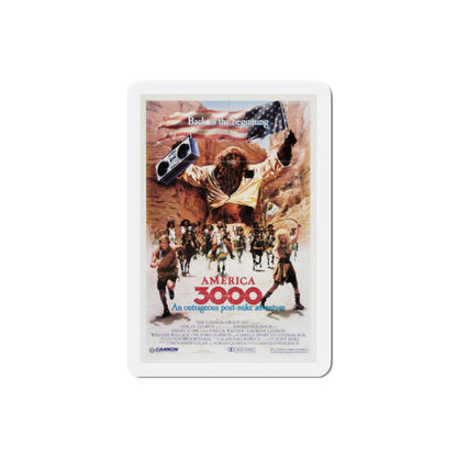 America 3000 1986 Movie Poster Die-Cut Magnet-2" x 2"-The Sticker Space